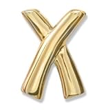 14KT Two Tone Reversible X Slide