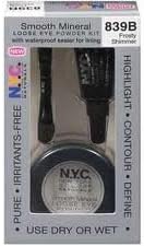 NYC Smooth Mineral Loose eye powder 3 piece Kit - 839B Frosty Shimmer (3 pack)