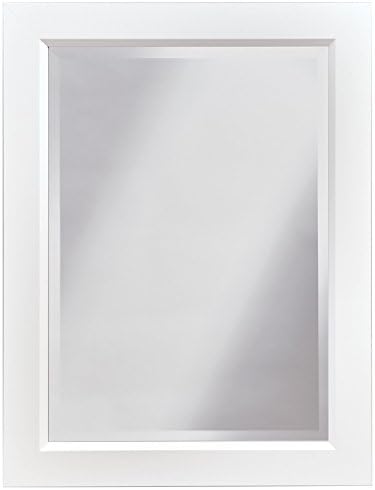White Rectangle Wall Mirror - Made in USA (28" x 40")