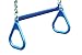 Gorilla Playsets - Trapeze Bar with Rings, Blue