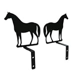 VWI CUR-S-68 Standing Horse Swags Powder Metal Coated