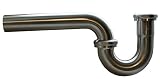 Plumbest P38-92BN Brass Tubular P-Trap, Brushed Nickel