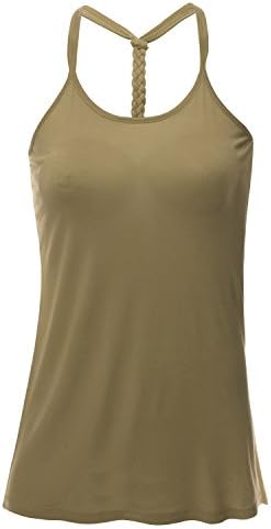 SUNNYCI Women Two Lines Shoulder Short Sleeve Loose COCOA Loose Fit Top,Small,S