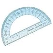 Charles Leonard Inc. Protractor, 6 Inch Open Center, Clear Plastic, 77106)