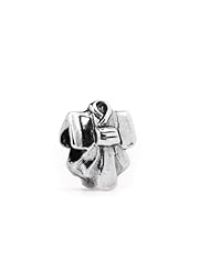 Novobeads Kimono Sterling Silver Charm Bead - Made in USA w imported materials - Fits all major bead bracelets
