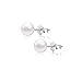 Sterling Silver Stud Earrings Freshwater Cultured Pearl Handpicked AAA Quality White
