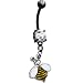 Bumble Bee Belly Ring