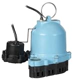 Little Giant ES33D1-20, 1/3 HP, 40 GPM @ 10' - Automatic Submersible Sump/Effluent Energy Saving Pum