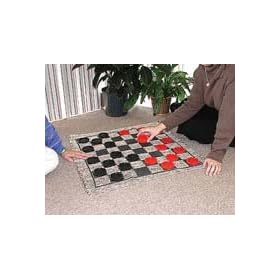 Jumbo Checkers and Floor Mat Board