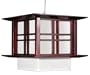 Simple Inexpensive Light Fixture - 10" Akida Japanese Electric Hanging Lamp Lantern - Rosewood