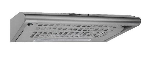 PKM UBH1001 Unterbau Dunstabzugshaube / 60 cm / 180 m3/h / 2 Stufen / Stahlblechschwarz mit Glaswrasenschirm / schwarz