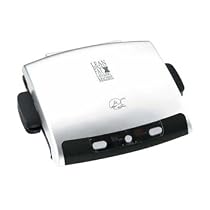George Foreman GRP99 Next Generation Grill with Removable Plates, Silver Metallic Finish