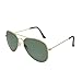 SHVAS Aviator Unisex Gold Green Sunglasses [Gold Green] RS.216.00