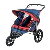 Instep RUN AROUND 2 Double Jogging Stroller - Red