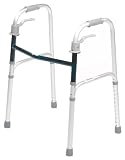 Lifestyle Mobility Aids Deluxe Dual Trigger Release Folding Walker, Laser Blue