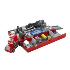 Disney Pixar CARS Movie Toy EXCLUSIVE Mack Truck Playset with Die Cast Lightning McQueen by 