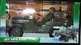GI JOE 12 Inch Jeep Rapid Assault Vehicle with 75mm Recoiless Rifle and Figure