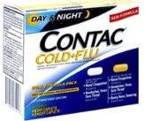 Contac Contaccold and Flu, Day and Night Caplets, 28-Count