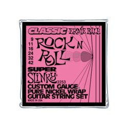 Ernie Ball 2253 Classic Rock N' Roll Super Slinky Electric String Set (9 - 42)