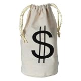 Canvas Fabric Drawstring Money Bag