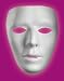 White Blank Male Mask for Halloween Costume