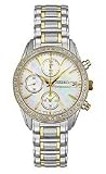 Seiko Two-Tone White Mother-of-Pearl Dial Women's Watch #SNDY20