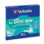 Verbatim DVD-RW 4.7GB - Confezione da 3