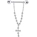 Crystalline Gem ETERNAL CROSS Dangle Nipple Shield