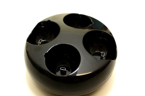 PS3 Move Controller Quad Dock Station Charger - Black