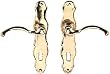Dollhouse Miniature Brass French Door Handles