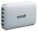 Coosh 25W 5 Port USB Desktop Rapid Charger for iPhone 6, 6 Plus, 5s 5c 5, iPad Air, iPad mini, Galaxy S5 S4, Note 3 2, the new HTC One (M8), Nexus and More