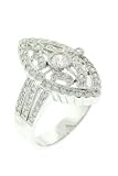 18K White Gold and Diamond Victorian Ring