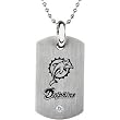 Stainless Steel Miami Dolphins Logo Dog Tag Necklace