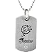 Stainless Steel Miami Dolphins Logo Dog Tag Necklace