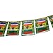 Green Satin Large Lungta Wind Horse Tibetan Prayer Flags