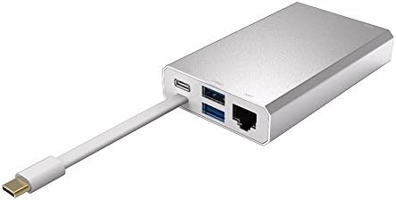 Efitty USB Type-C Hub to 4K UHD HDMI / VGA / Ethernet / USB 3.1 Multiport Power Delivery Charger Adapter for New Macbook,Dell XPS 13,Dell XPS 15,Acer Switch Alpha 12 or Other Type C Devices