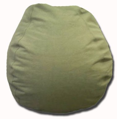 Denim Bean Bag Chair in Green Sage