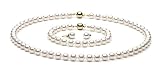 AAA Quality, 7.0-7.5 mm, White Akoya Pearl Set