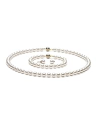 AA+ Quality, 7.0-7.5 mm, White Akoya Pearl Set