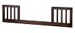 Toddler Guard Rail for Hidden Hardware Cribs (M4801, M4001, M5921) in Espresso Finish By Da Vinci Baby Furniture