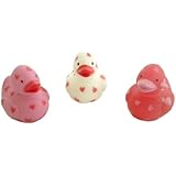 24 Itty Bitty Miniature VALENTINE/HEART Rubber Ducks/DUCKIES/NEW/DOZEN/Sweetheart/LOVE