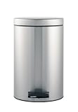 from Brabantia Brabantia 12litre Pedal Bin Fingerproof Matt Steel (Model 369568)
