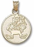 Cleveland Browns 5/8 Round Brownie Logo Pendant - Gold Plated Jewelry