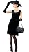 Audrey Hepburn Fancy Dress Costume, Hat & Pearls Size US 16-18