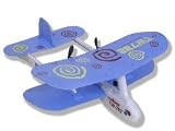 Remote Control flying micro indoor biplane - Blue
