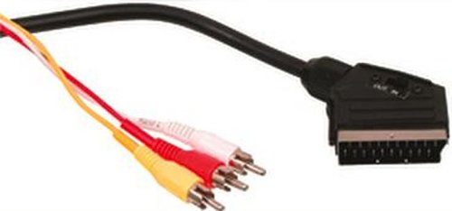 Scart Plug to 3 x Phono/RCA Plugs