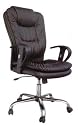 TJ682D - Quality Black Leather Home/Office Computer Chair (Black)
