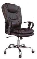 TJ682D - Quality Black Leather Home/Office Computer Chair (Black)