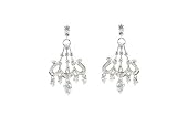 Sterling Silver Cubic Zirconia Heirloom Chandelier Earrings by Crislu
