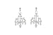 Sterling Silver Cubic Zirconia Heirloom Chandelier Earrings by Crislu